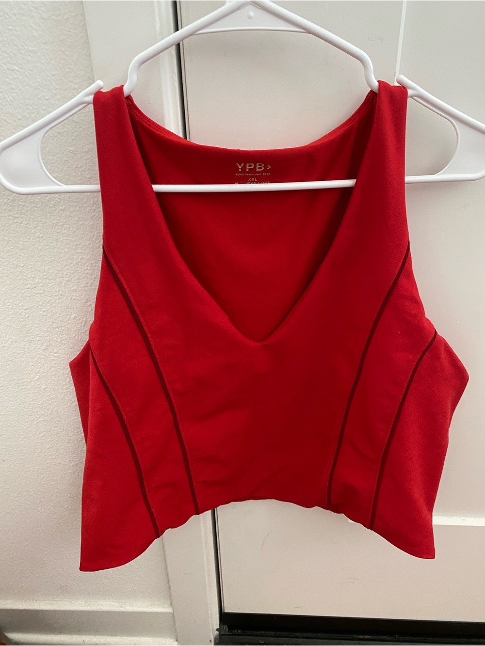 YPB red XXL curve love women’s sports bra